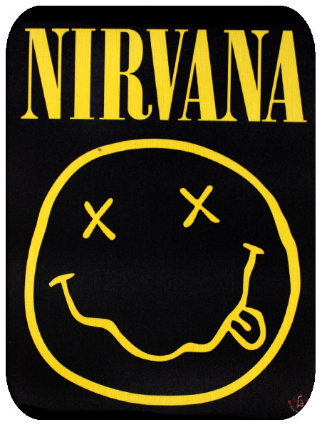 Коврик для мыши RockMerch Nirvana смайл - фото 1 - rockbunker.ru
