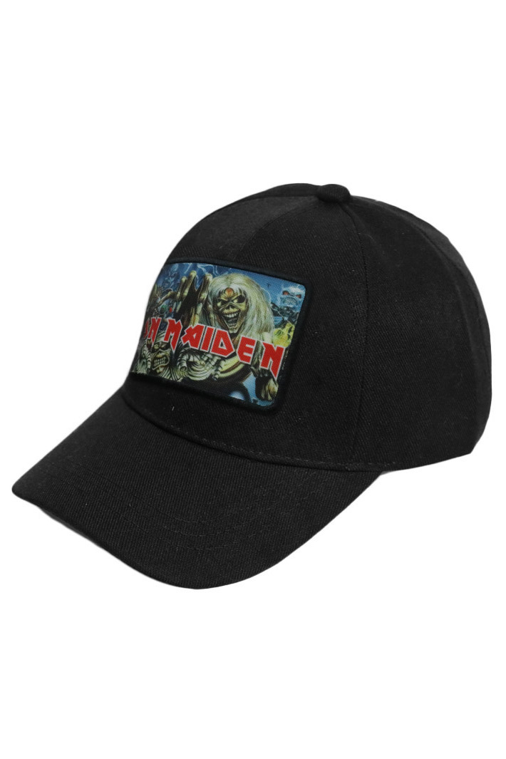 Бейсболка RockMerch с нашивкой Iron Maiden - фото 1 - rockbunker.ru