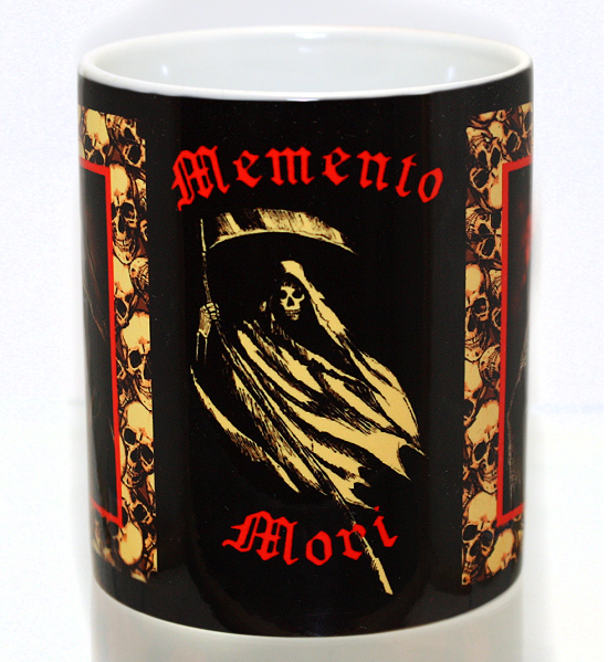 Кружка Memento Mori Смерть в капюшоне - фото 1 - rockbunker.ru