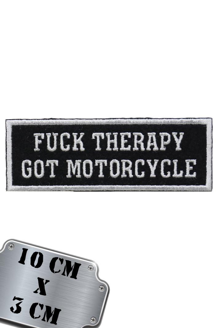 Термонашивка F*ck Terapy. Got Motorcycle - фото 1 - rockbunker.ru