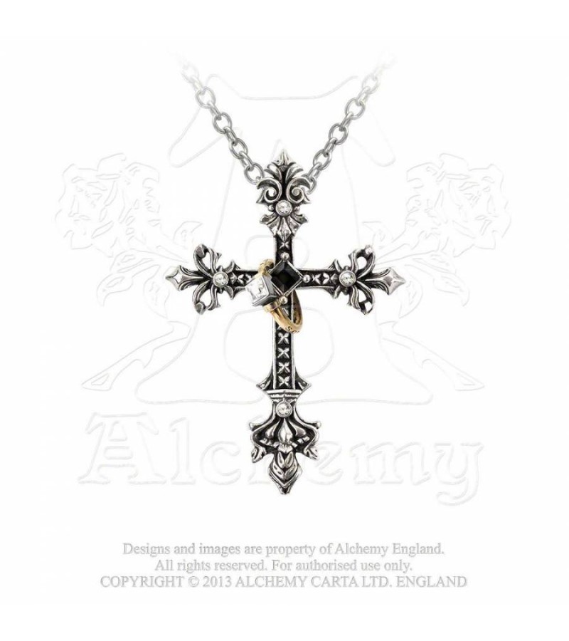 Кулон Alchemy Gothic P705 Maryam Theotokos Ring Cross - фото 1 - rockbunker.ru