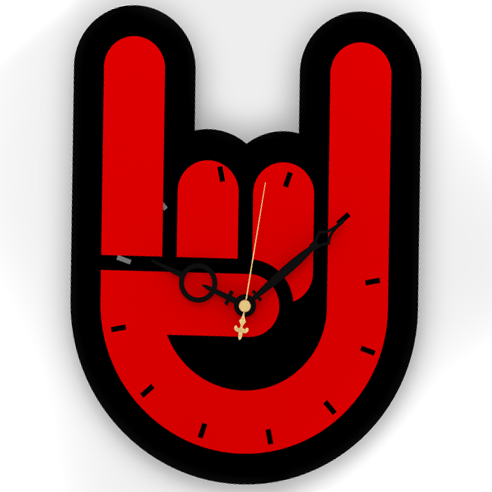 Часы настенные Коза - фото 1 - rockbunker.ru
