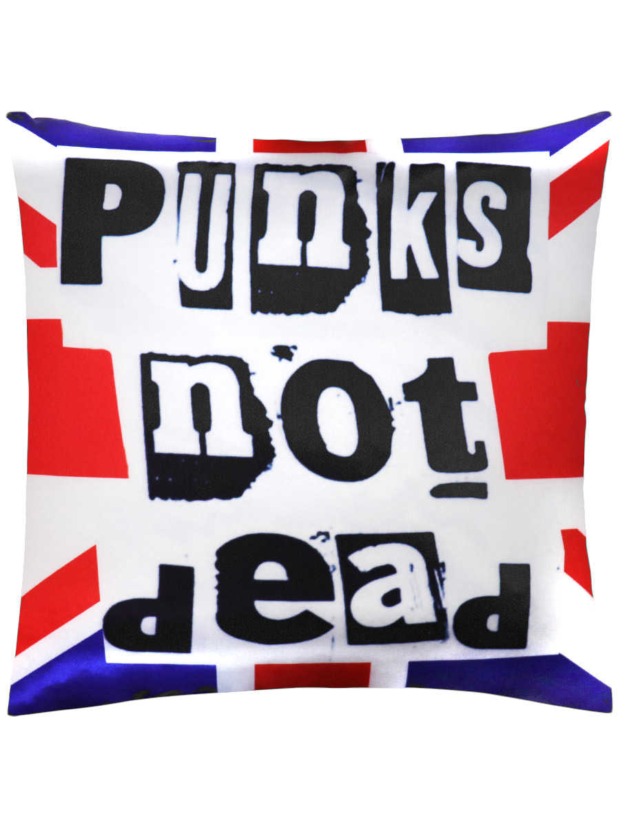 Подушка Punks Not Dead Британский Флаг - фото 1 - rockbunker.ru