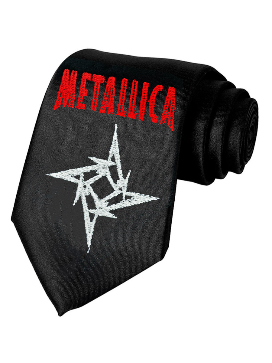 Галстук Metallica - фото 1 - rockbunker.ru