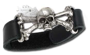 Браслет Alchemy Gothic A51 Skull n Bones - фото 1 - rockbunker.ru