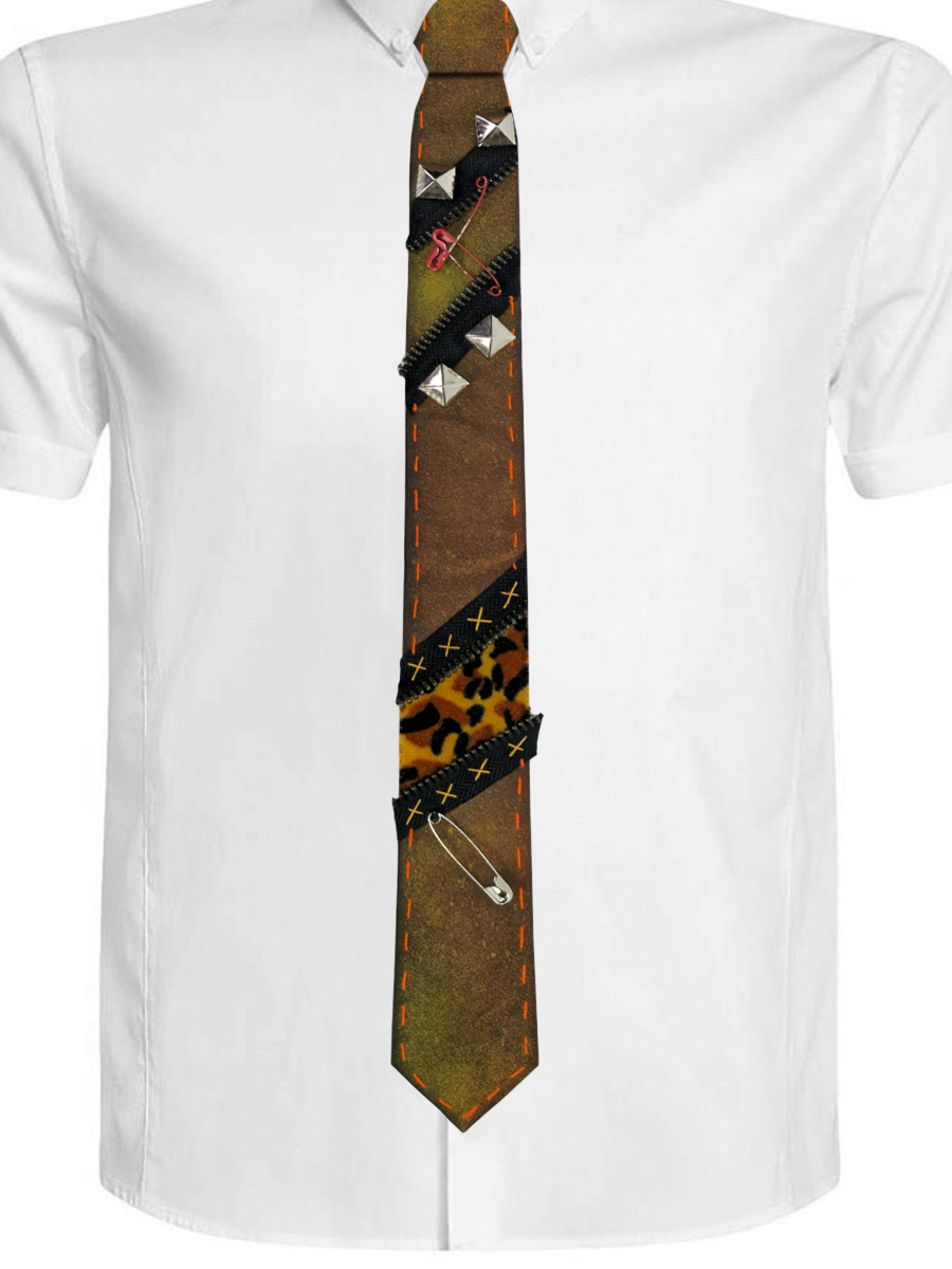 Галстук кастомный Leo - фото 1 - rockbunker.ru