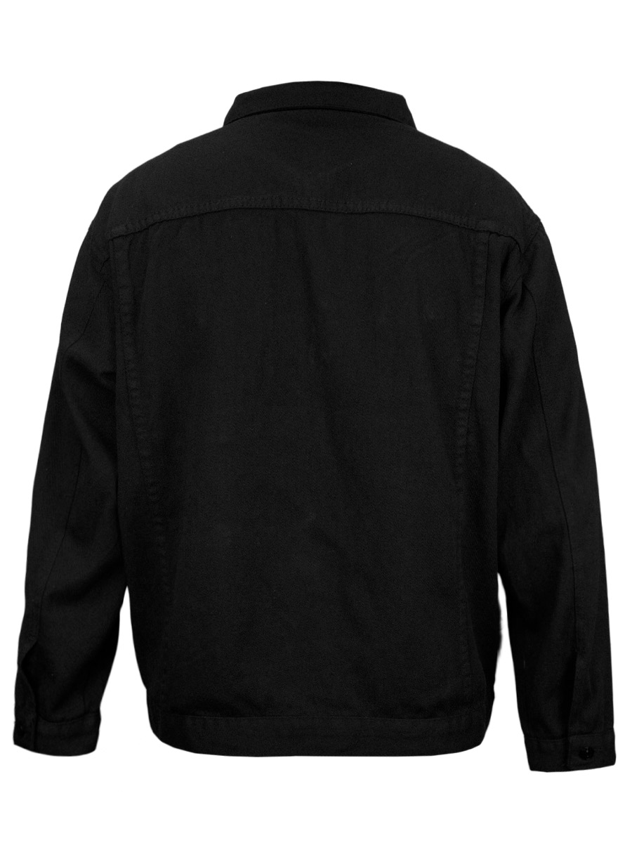 Куртка Джинсовая Черная - фото 2 - rockbunker.ru