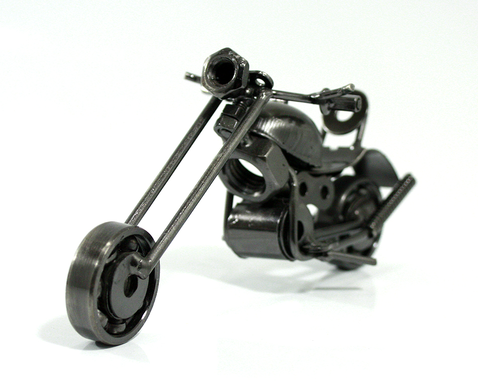 Сувенирная модель Мотоцикл ручной работы МРС003 - фото 2 - rockbunker.ru