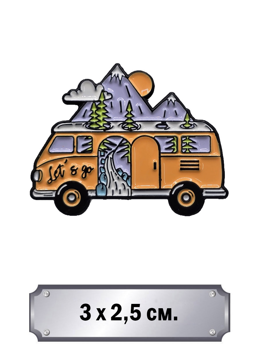 Значок Let's go - фото 1 - rockbunker.ru