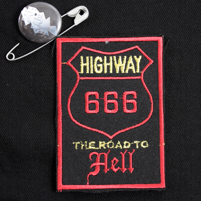 Нашивка Highway 666 Road to Hell - фото 1 - rockbunker.ru