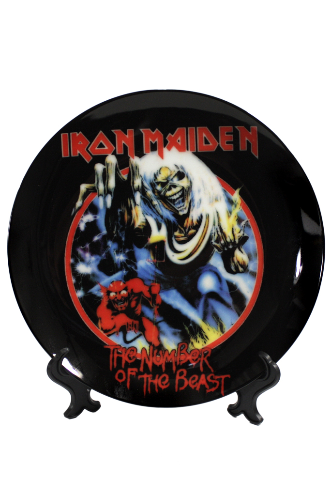 Тарелка Iron Maiden The Number of the Beast - фото 1 - rockbunker.ru