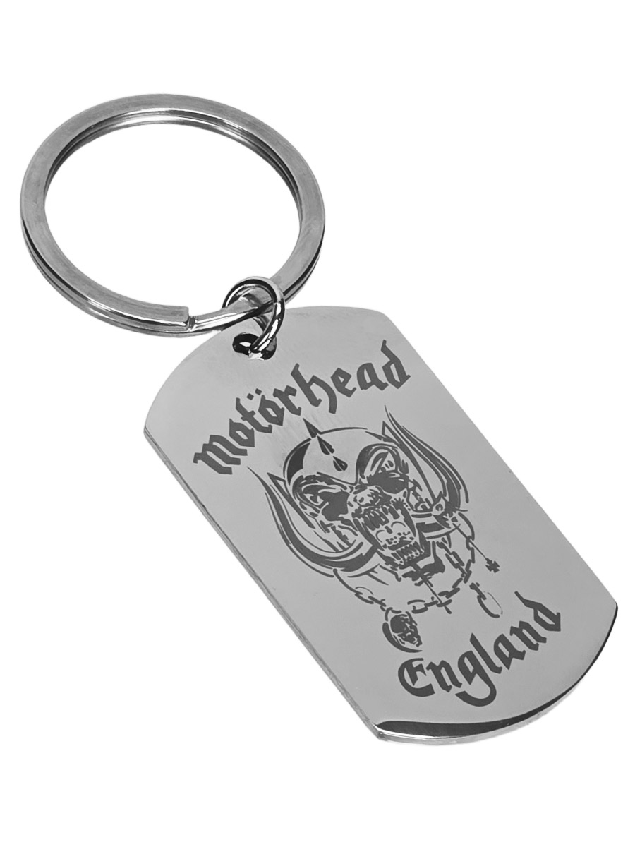 Брелок-жетон RockMerch с гравировкой Motorhead - фото 1 - rockbunker.ru