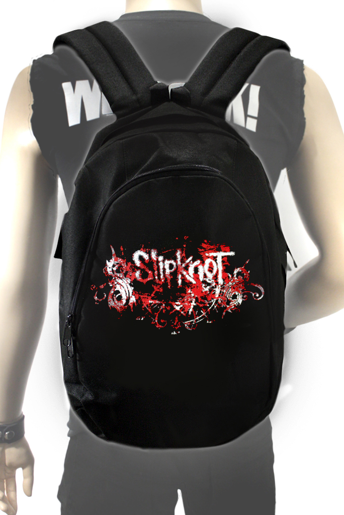 Рюкзак Slipknot текстильный - фото 1 - rockbunker.ru