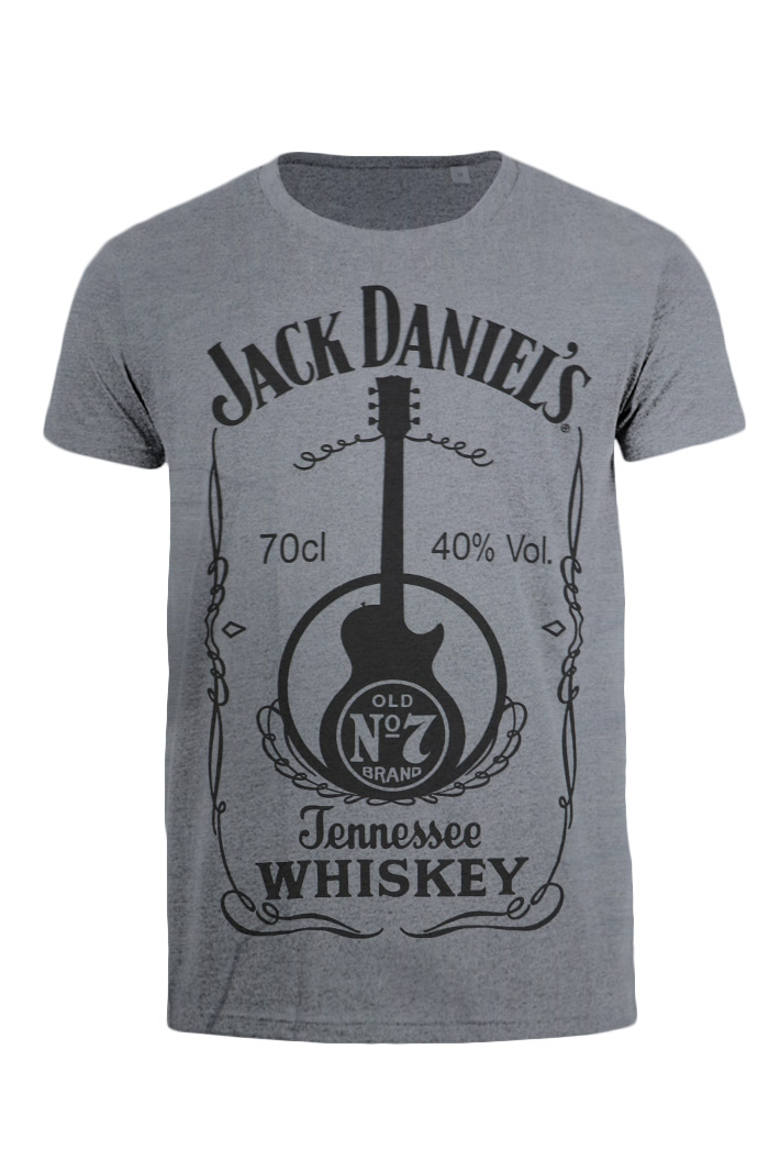 Футболка Jack Daniels черная надпись - фото 1 - rockbunker.ru