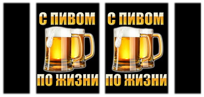 Обложка С пивом по жизни для паспорта - фото 1 - rockbunker.ru