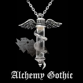 Кулон Alchemy Gothic P529 Rod Of Asclepius - фото 2 - rockbunker.ru
