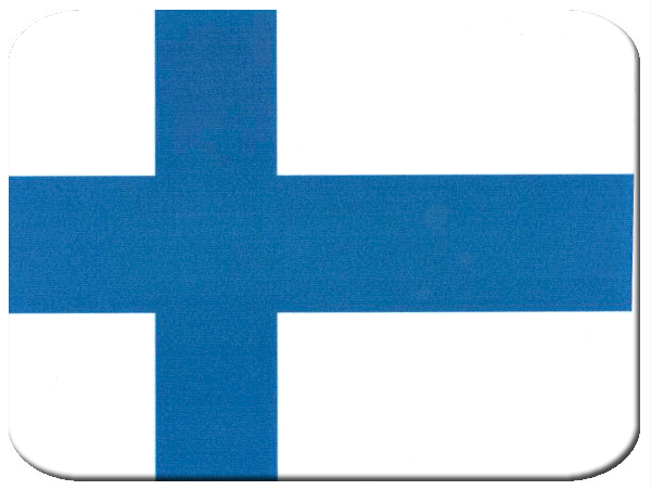 Коврик для мыши Флаг Финляндии - фото 1 - rockbunker.ru