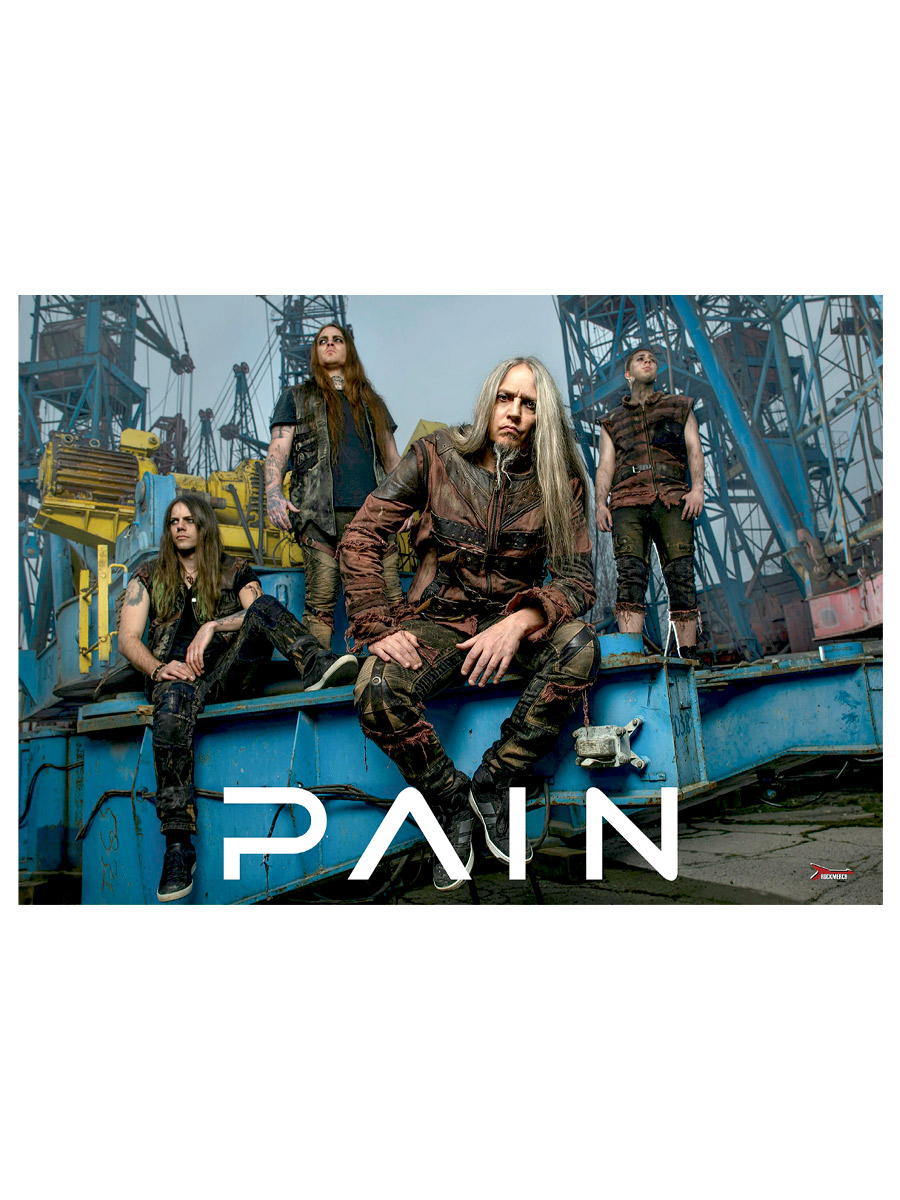 Плакат самоклеющийся на стену Pain - фото 2 - rockbunker.ru