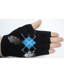Перчатки без пальцев Черепа с орнаментом - фото 2 - rockbunker.ru