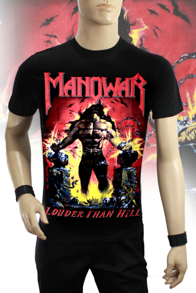 Футболка Manowar Louder then Hell - фото 1 - rockbunker.ru