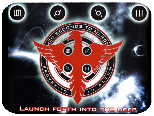 Коврик для мыши RockMerch 30 Seconds to Mars Launch forth into the deep - фото 1 - rockbunker.ru