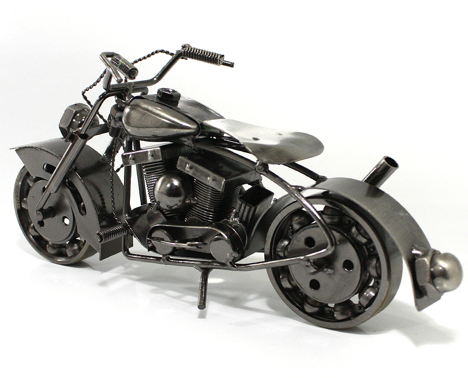 Сувенирная модель Мотоцикл ручной работы МРС014 - фото 3 - rockbunker.ru