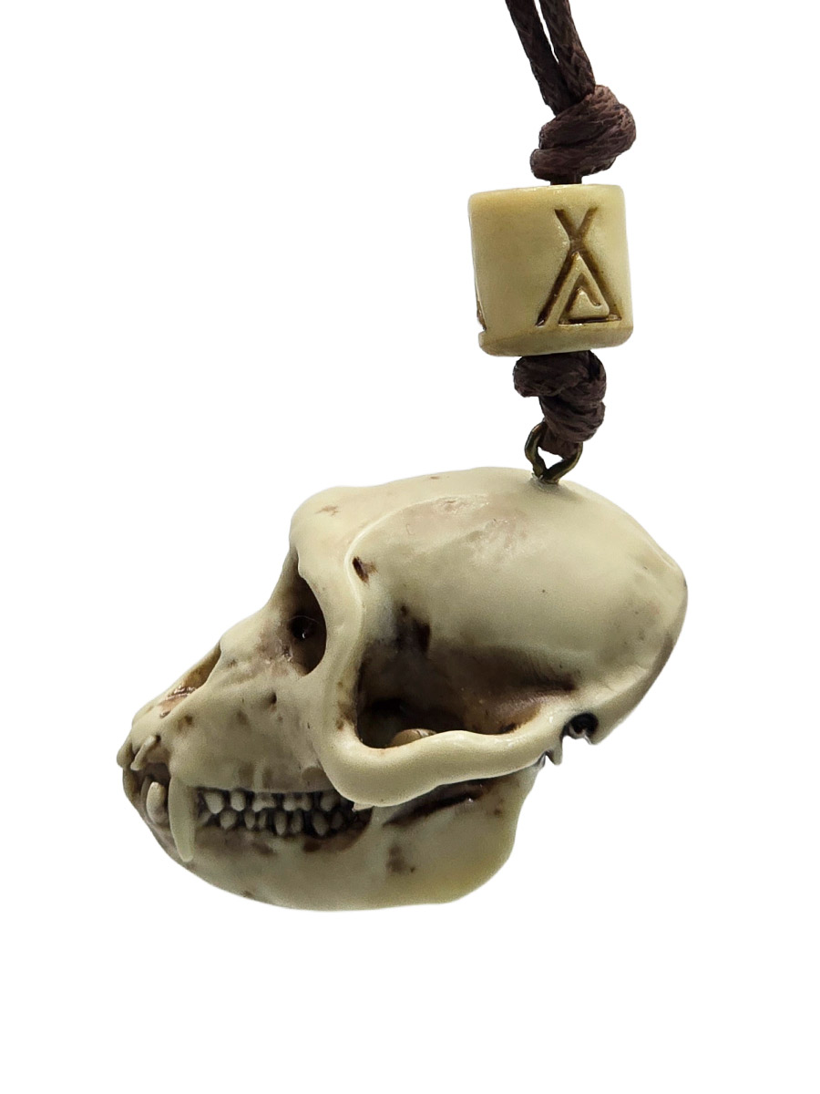 Кулон Череп Макаки - фото 2 - rockbunker.ru