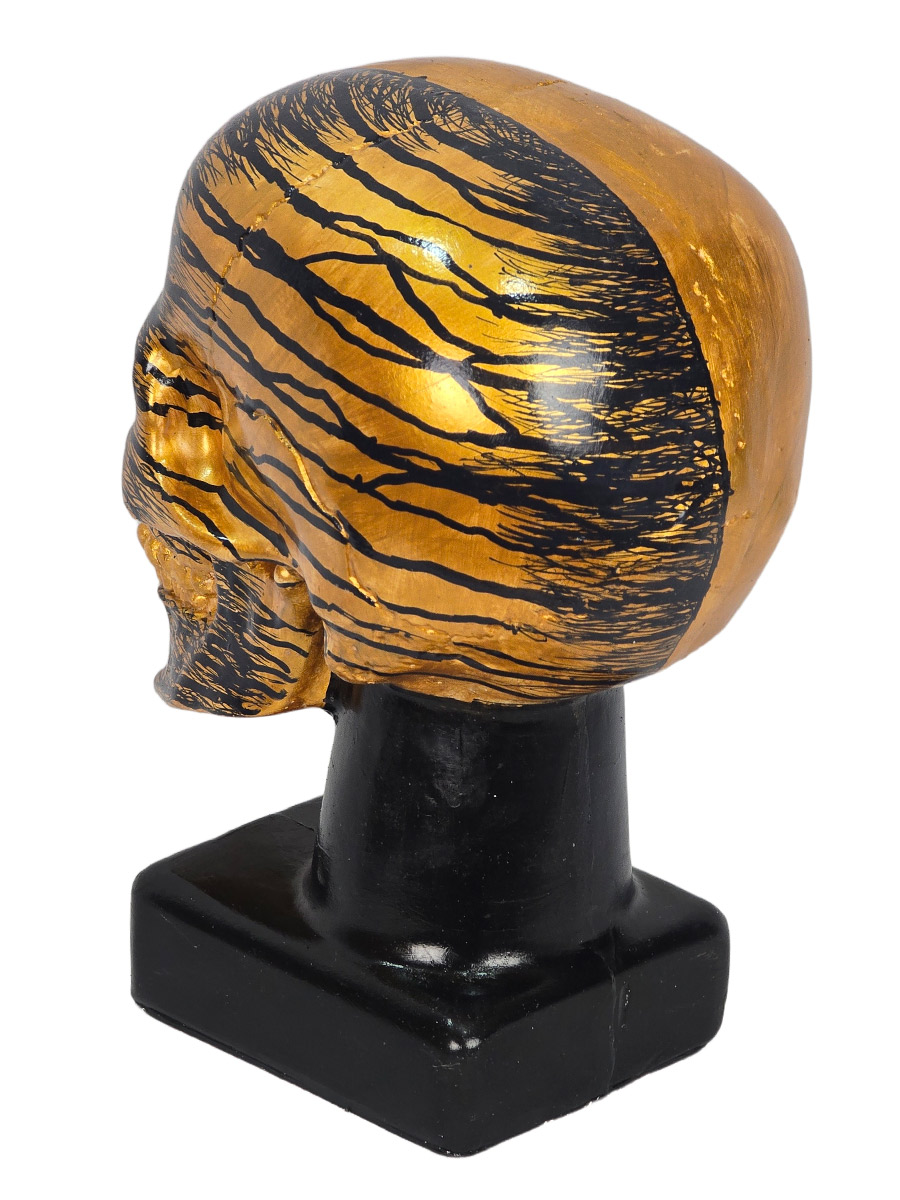 Череп Декоративный Gold - фото 3 - rockbunker.ru