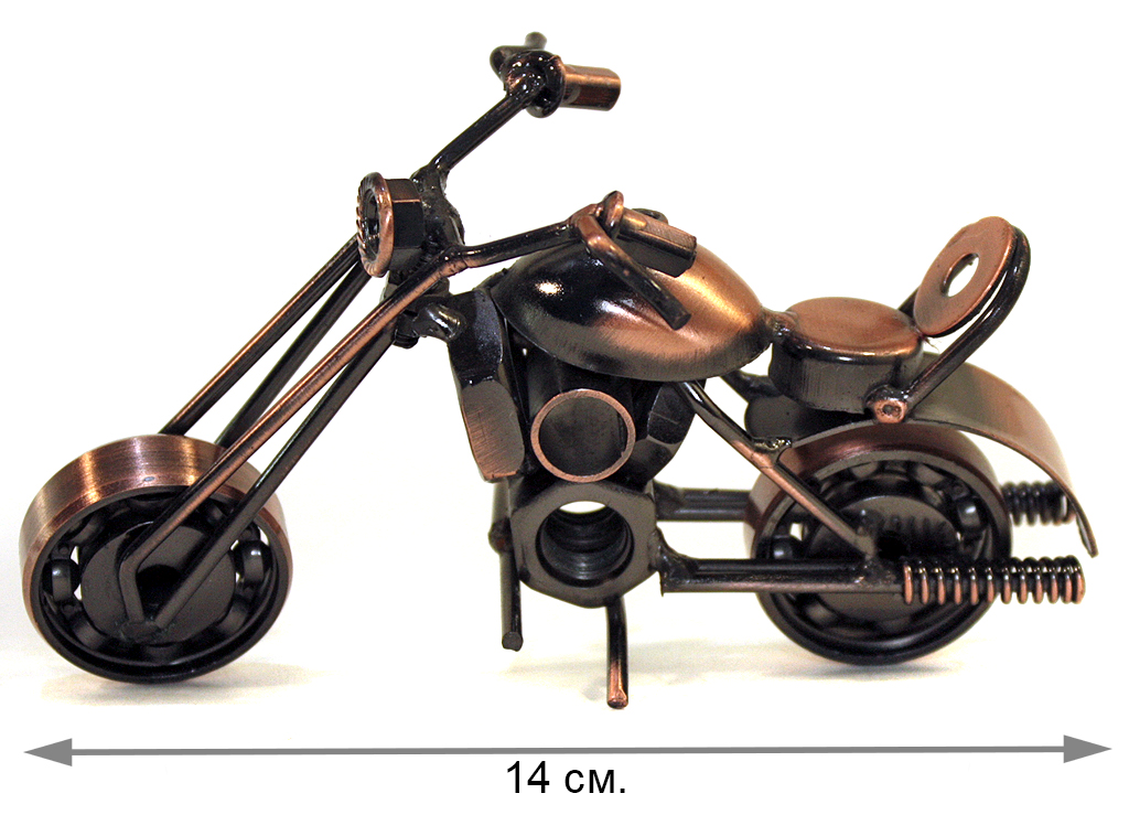 Сувенирная модель Мотоцикл ручной работы МРС025 - фото 3 - rockbunker.ru