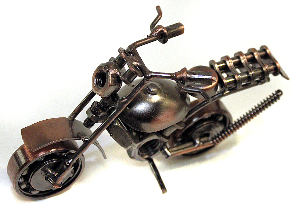 Сувенирная модель Мотоцикл ручной работы МРС026 - фото 4 - rockbunker.ru