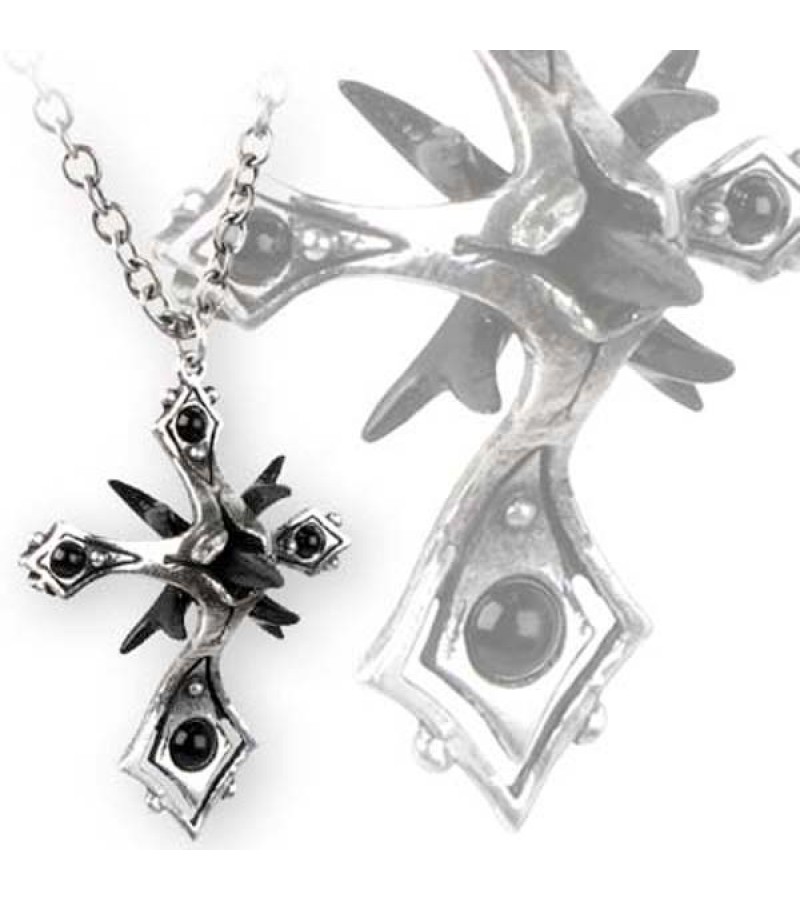 Кулон Alchemy Gothic P570 Caltrop Cross - фото 1 - rockbunker.ru