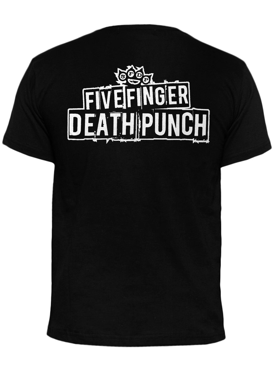 Футболка RockMerch 5 Finger Death Punch - фото 2 - rockbunker.ru