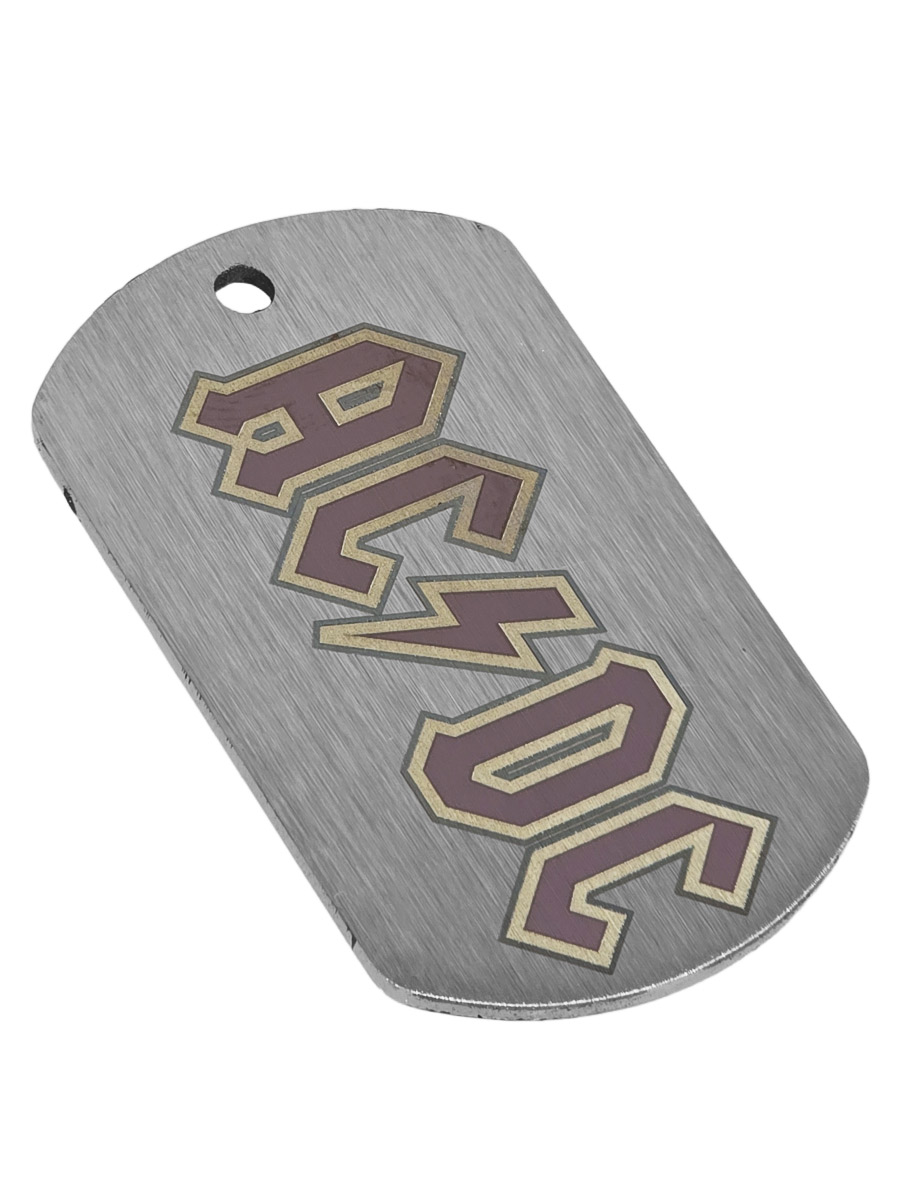 Жетон RockMerch с гравировкой AC DC - фото 1 - rockbunker.ru