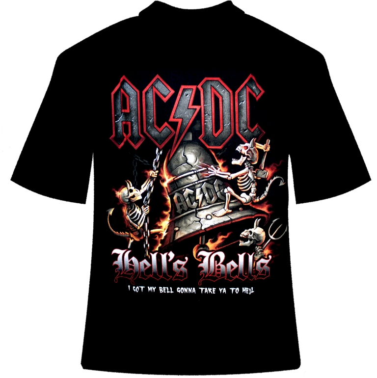 Футболка Hot Rock AC DC Hells Bells - фото 1 - rockbunker.ru