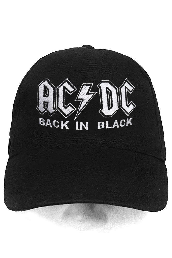 Бейсболка AC DC Back In Black - фото 2 - rockbunker.ru