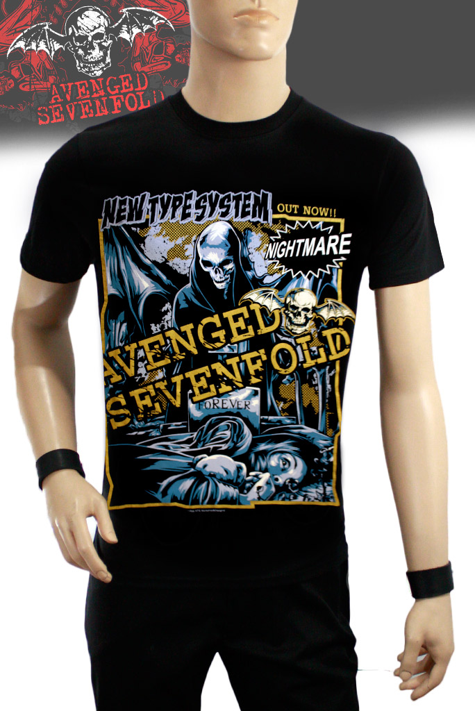 Футболка New Type System Avenged Sevenfold Nightmare - фото 1 - rockbunker.ru