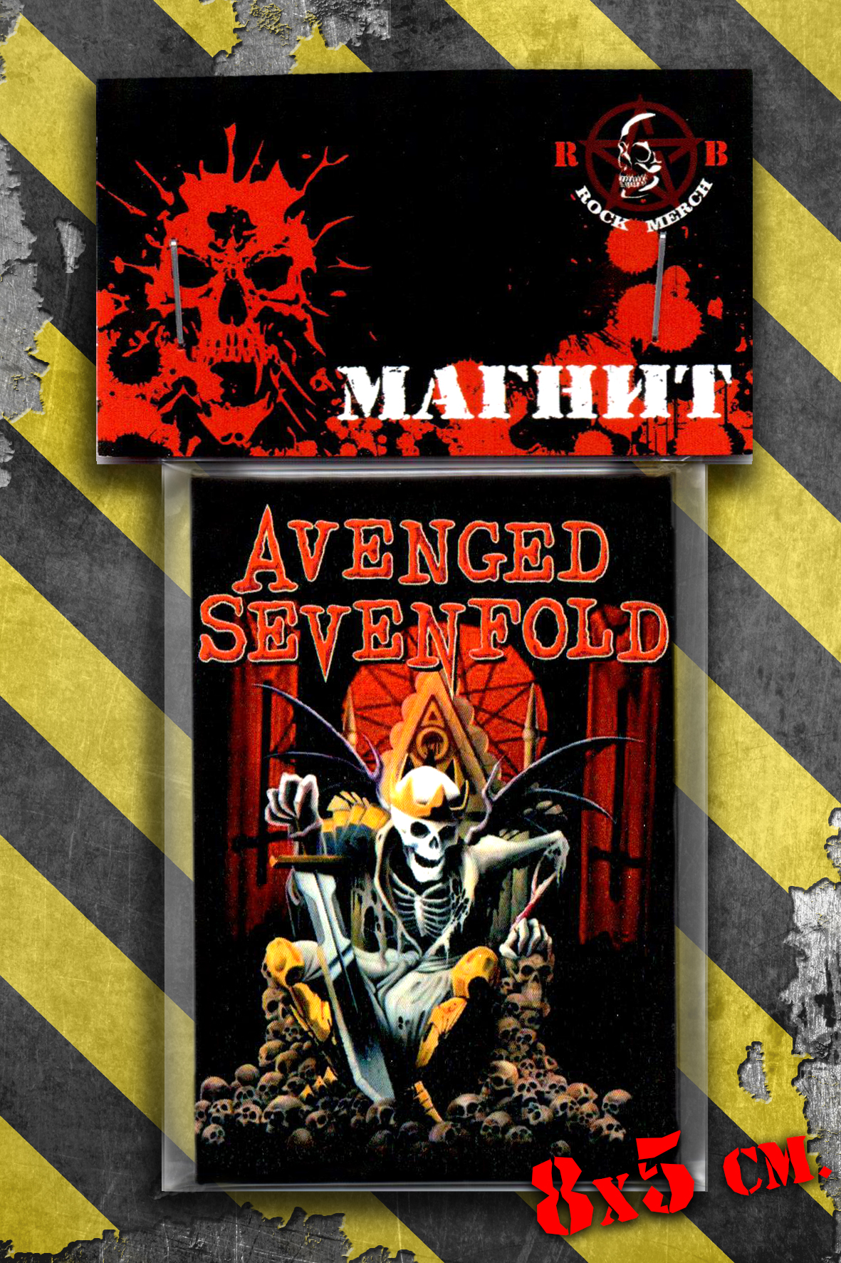 Магнит RockMerch Avenged Sevenfold - фото 1 - rockbunker.ru