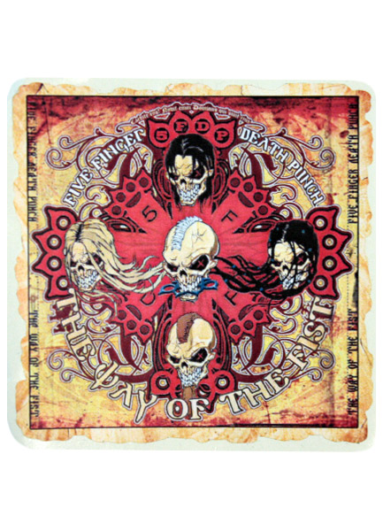 Наклейка-стикер 5 Finger Death Punch - фото 1 - rockbunker.ru