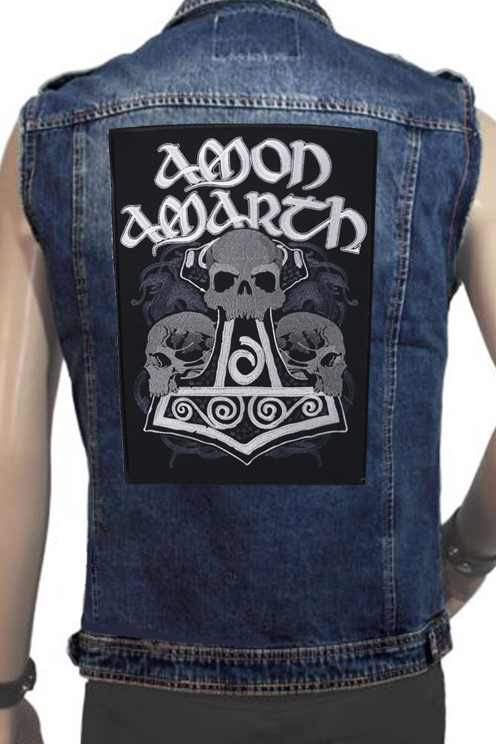 Нашивка с вышивкой Amon Amarth - фото 2 - rockbunker.ru