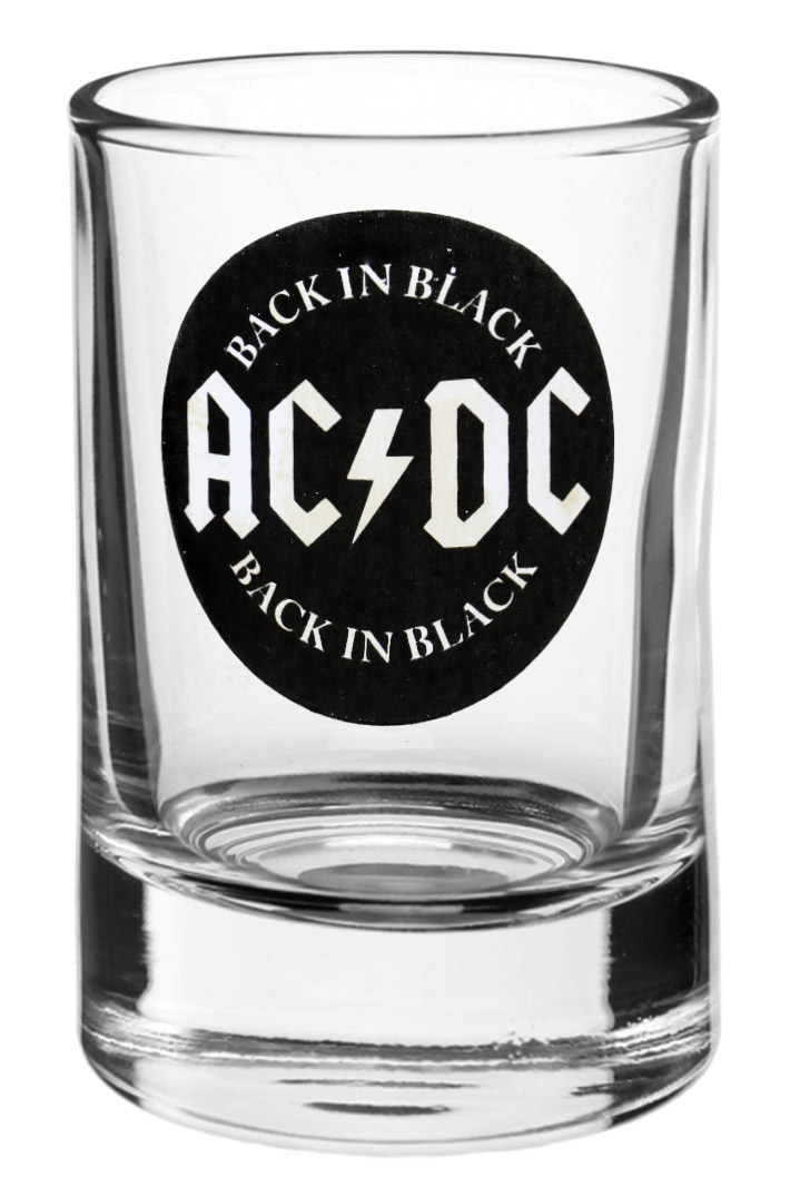 Стопка RockMerch AC DC Back in Black - фото 1 - rockbunker.ru