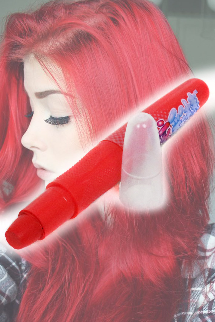 Мелок-карандаш для волос красный - фото 1 - rockbunker.ru