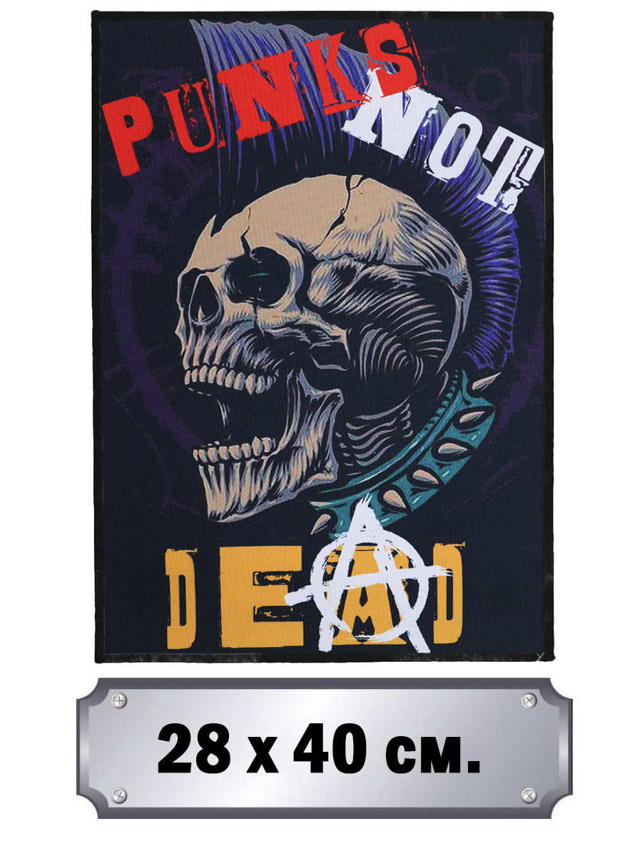 Нашивка на спину RockMerch Punks Not Dead - фото 2 - rockbunker.ru