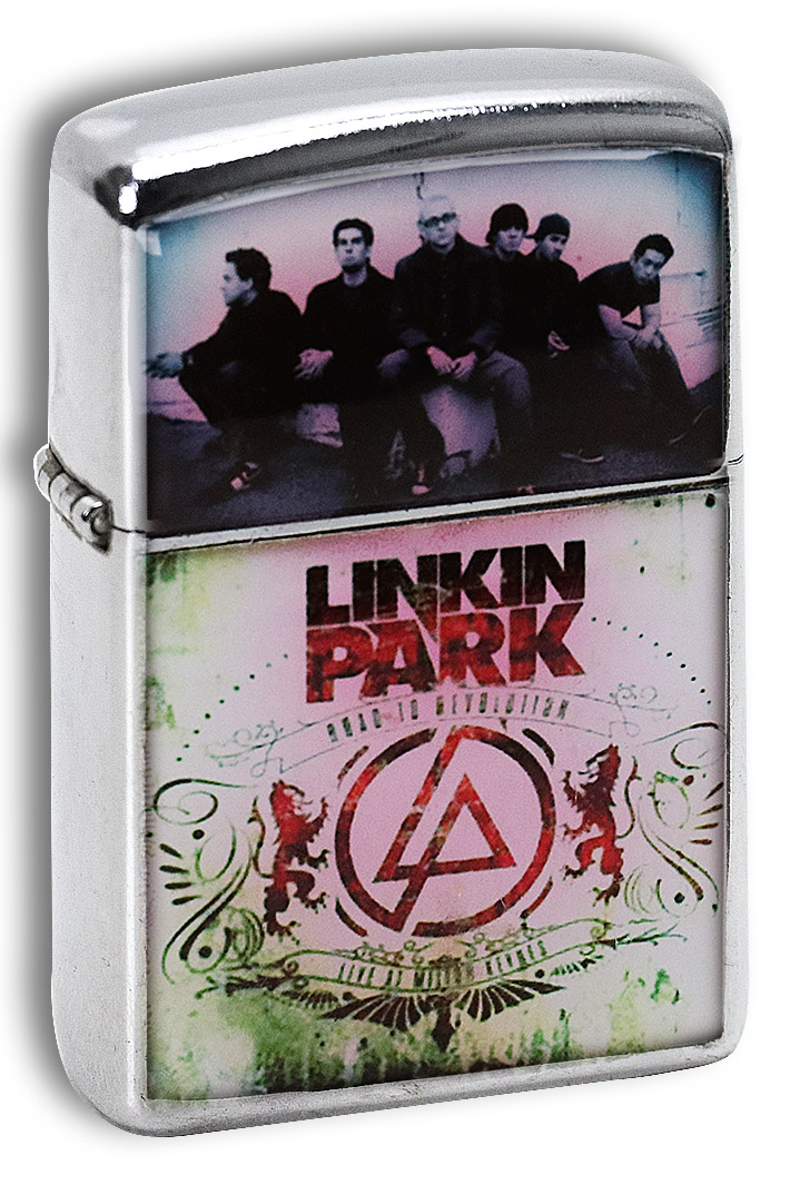 Зажигалка RockMerch Linkin Park Road to revolution - фото 1 - rockbunker.ru