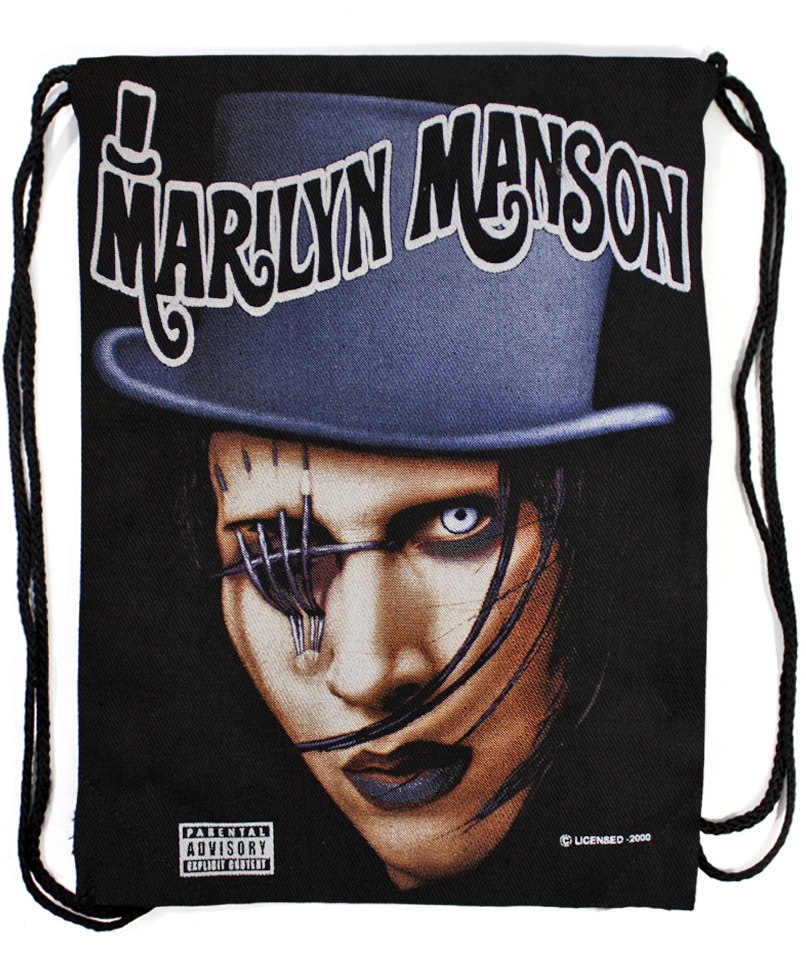 Мешок заплечный Marilyn Manson - фото 1 - rockbunker.ru