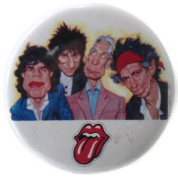 Значок The Rolling Stones - фото 1 - rockbunker.ru