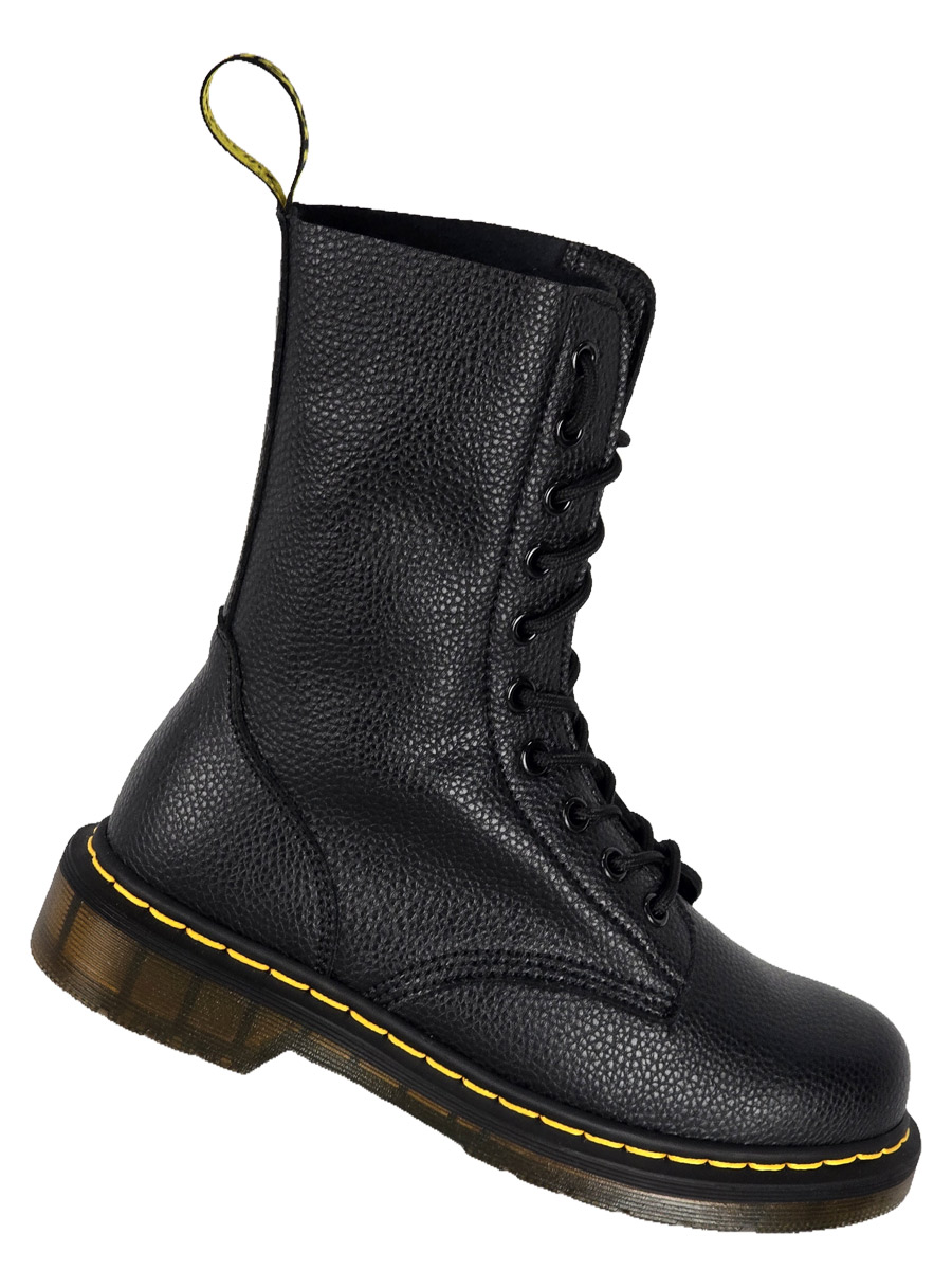 Ботинки Dr Martens 10 блоков черные - фото 2 - rockbunker.ru