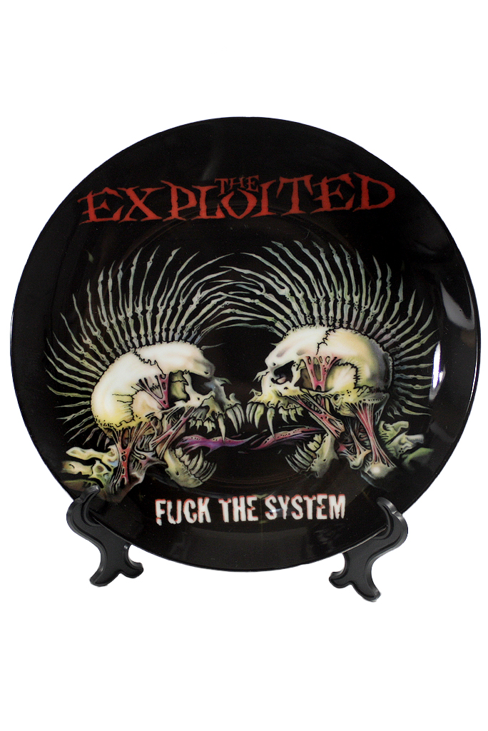 Тарелка The Exploited F..CK The System - фото 1 - rockbunker.ru