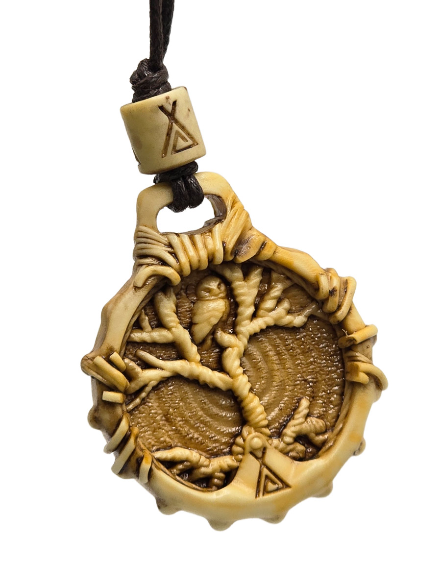 Кулон Шаманский бубен - фото 1 - rockbunker.ru