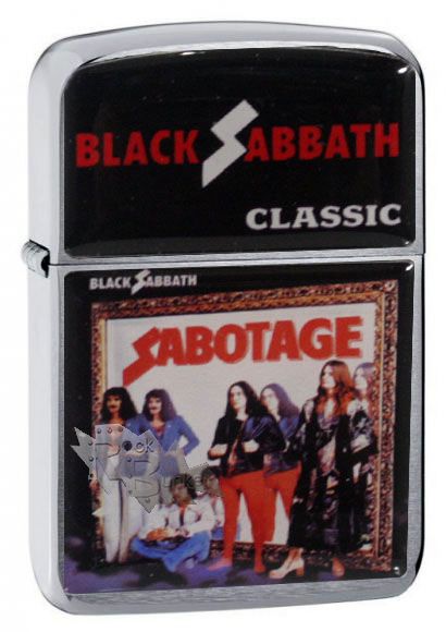 Зажигалка RockMerch Black Sabbath Sabotage - фото 1 - rockbunker.ru
