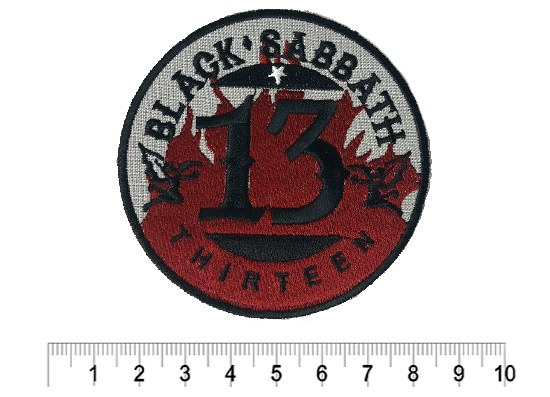 Нашивка Black Sabbath 13 - фото 1 - rockbunker.ru